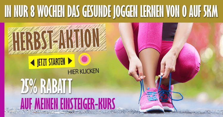 In nur 8 Wochen das gesunde Joggen lernen | Herbstaktion