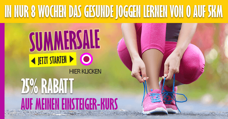 Laufgöttinnen | Summersale | 25% Rabatt auf meinen Einsteigerkurs